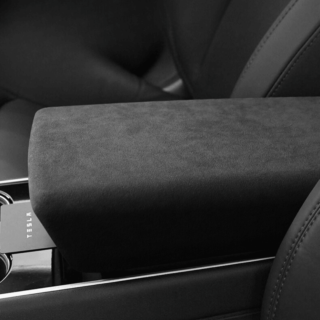 Tesla Suede Armrest Box Cover - TESAC