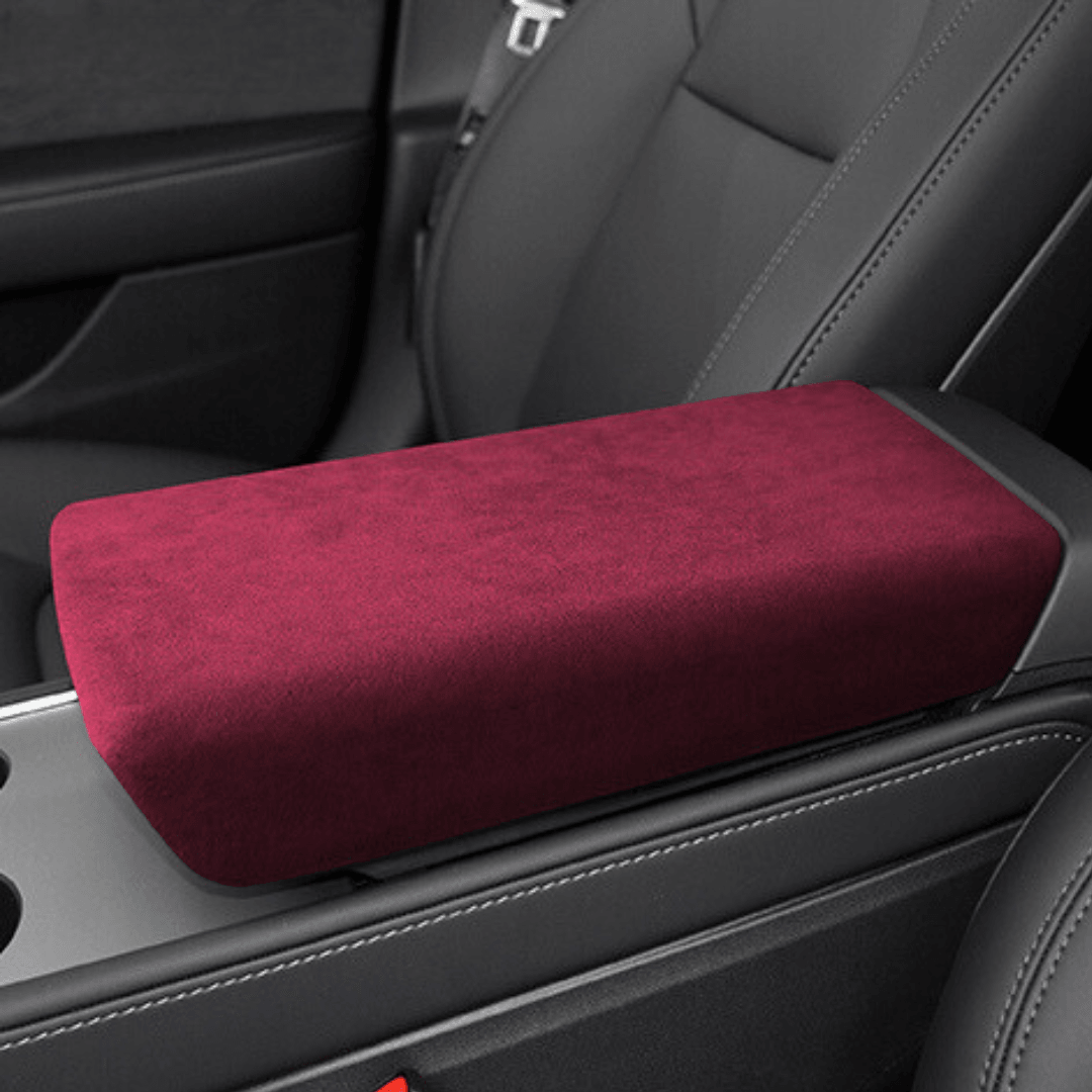 Tesla Suede Armrest Box Cover - TESAC