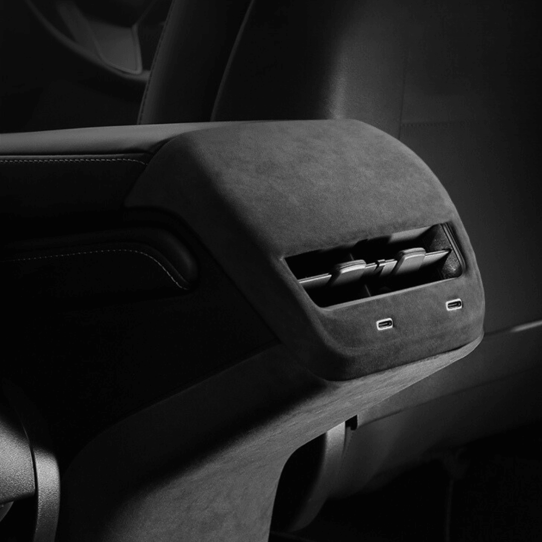 Tesla Suede Rear Air Outlet Hood - TESAC