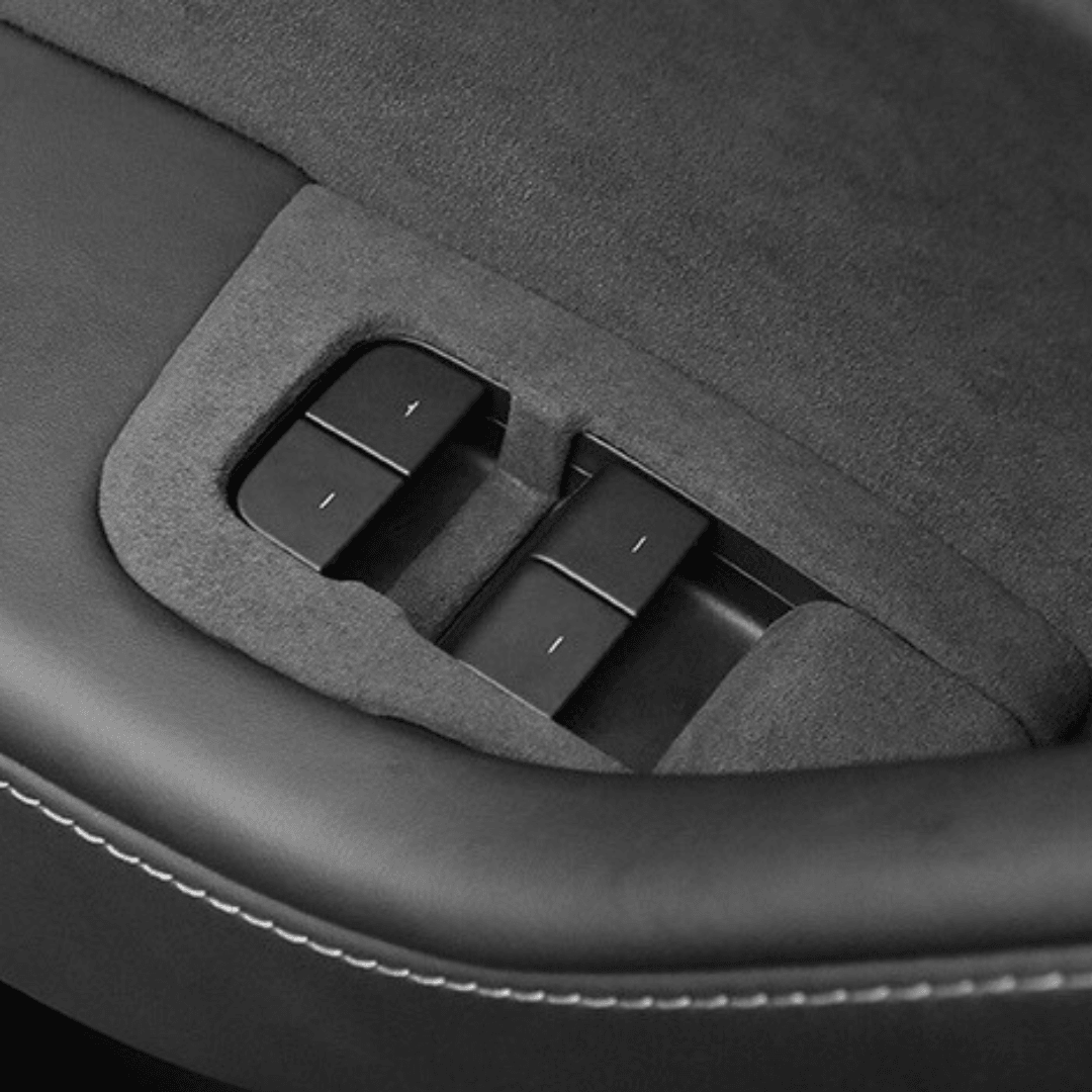 Tesla Suede Window Button Panel - TESAC