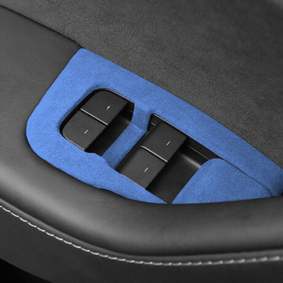 Tesla Suede Window Button Panel - TESAC